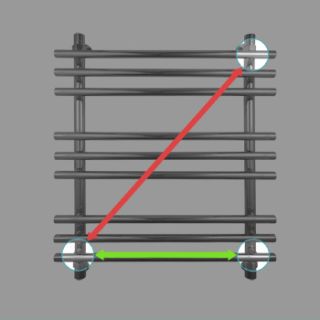 Полотенцесушитель водяной Energy Ideal 800x500